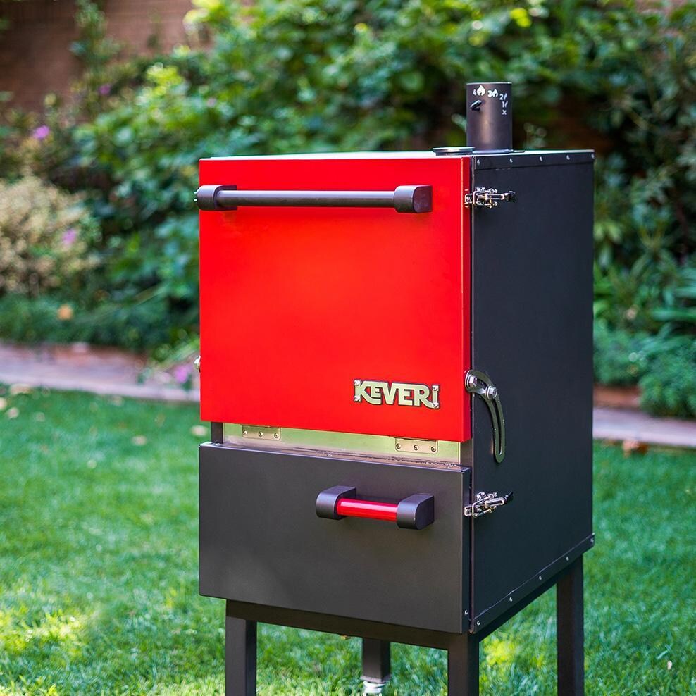 Keveri H1 H1MR Vertical Multi-Purpose Charcoal Oven - Medium Rare - Lifestyle thumbnail