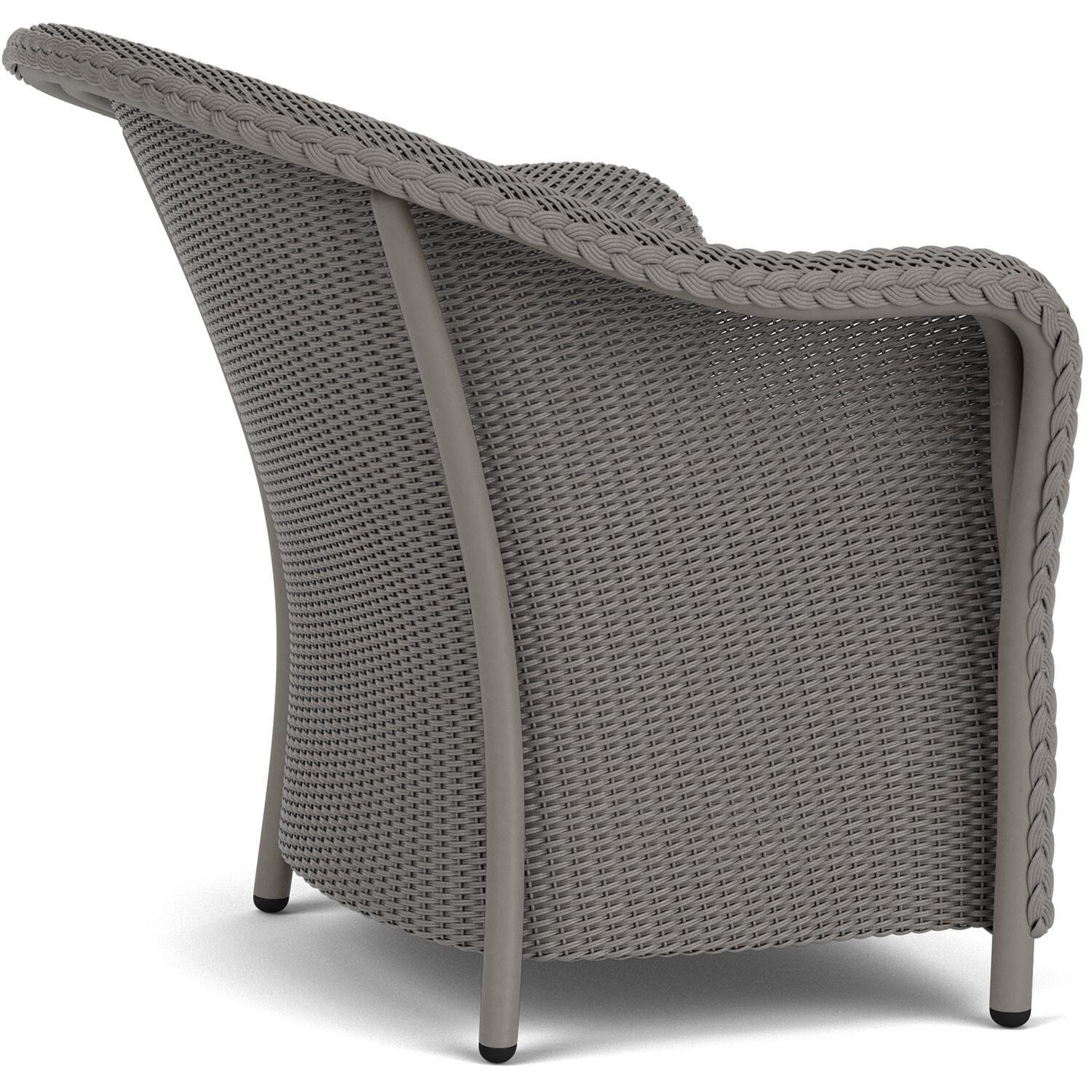 Lloyd Flanders Reflections 4-Piece Seating Set W/ Ottoman & End Table in Pewter Finish - Lounge Chair Side thumbnail