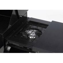 Outdoor GreatRoom Company Side Burner For 24 And 36 Inch Black Porcelain Built In Grills - Propane With Natural Gas Conversion