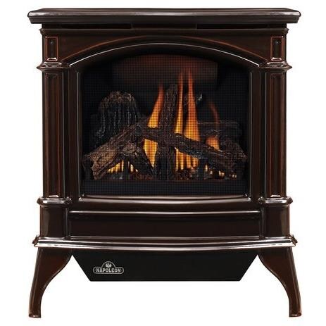 Napoleon Knightsbridge Vent Free Cast Iron Propane Gas Stove - Majolica Brown - GVFS60-1PN