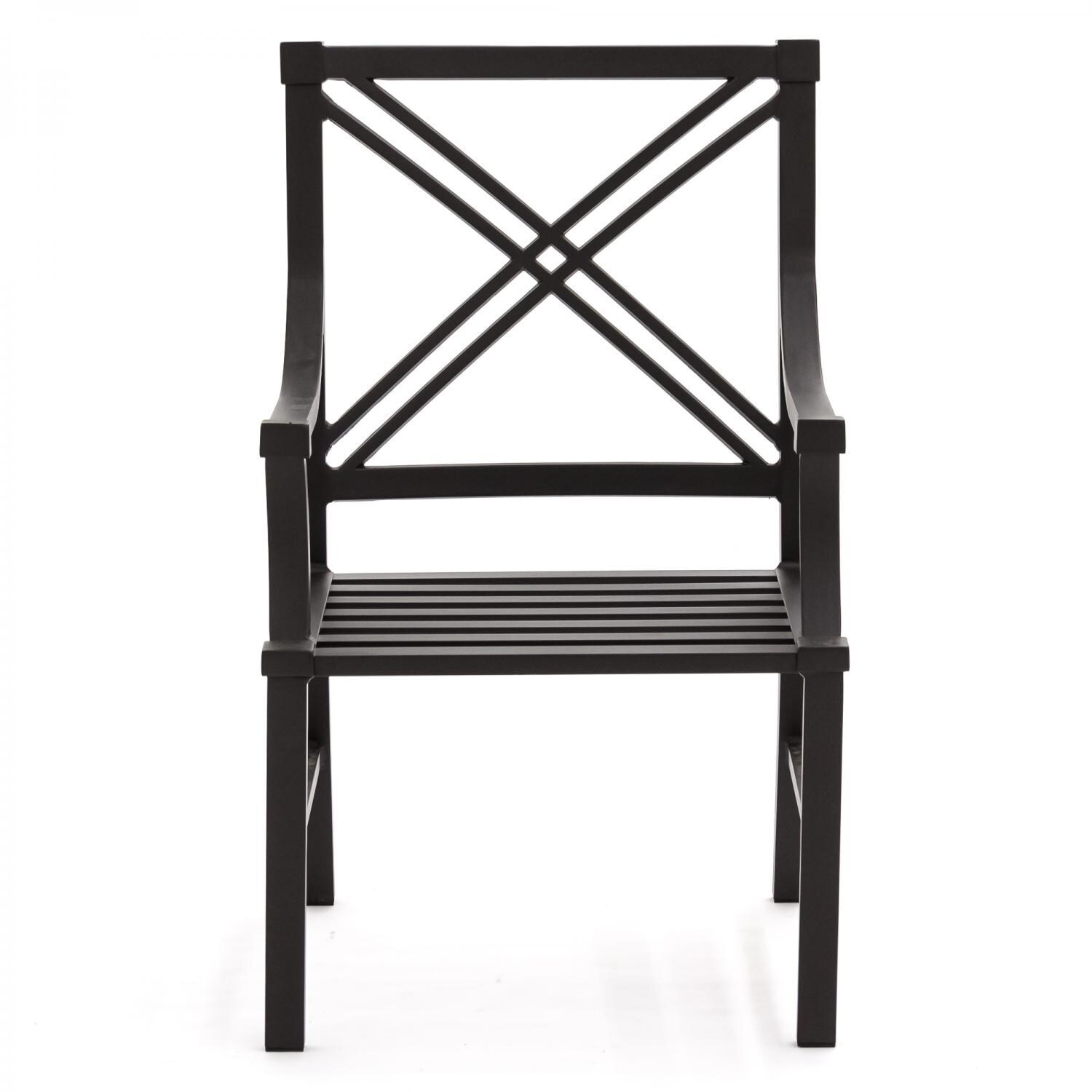 Audubon Aluminum Patio Dining Arm Chair - Frame Front thumbnail