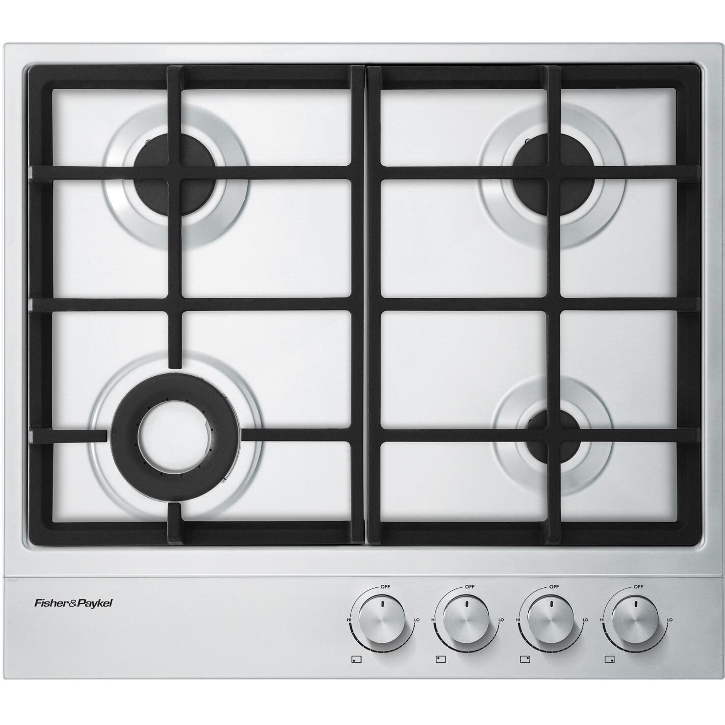 Fisher Paykel 24Inch 4Burner Natural Gas Cooktop Stainless Steel