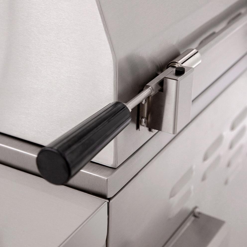 American Made Grills Estate 42-Inch Freestanding Grill ESTFS42-NG - Natural Gas - Spit Rod Storage - Lifestyle thumbnail