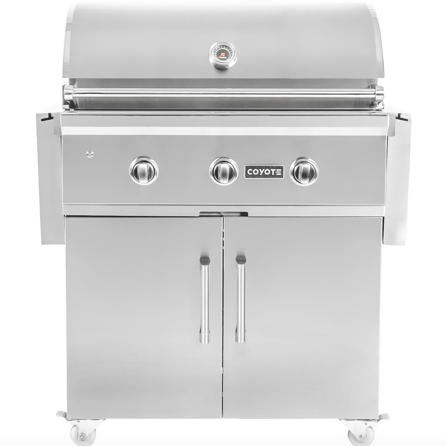 Coyote C-Series 34-Inch 3-Burner Natural Gas Grill - C2C34NG + C1C34CT