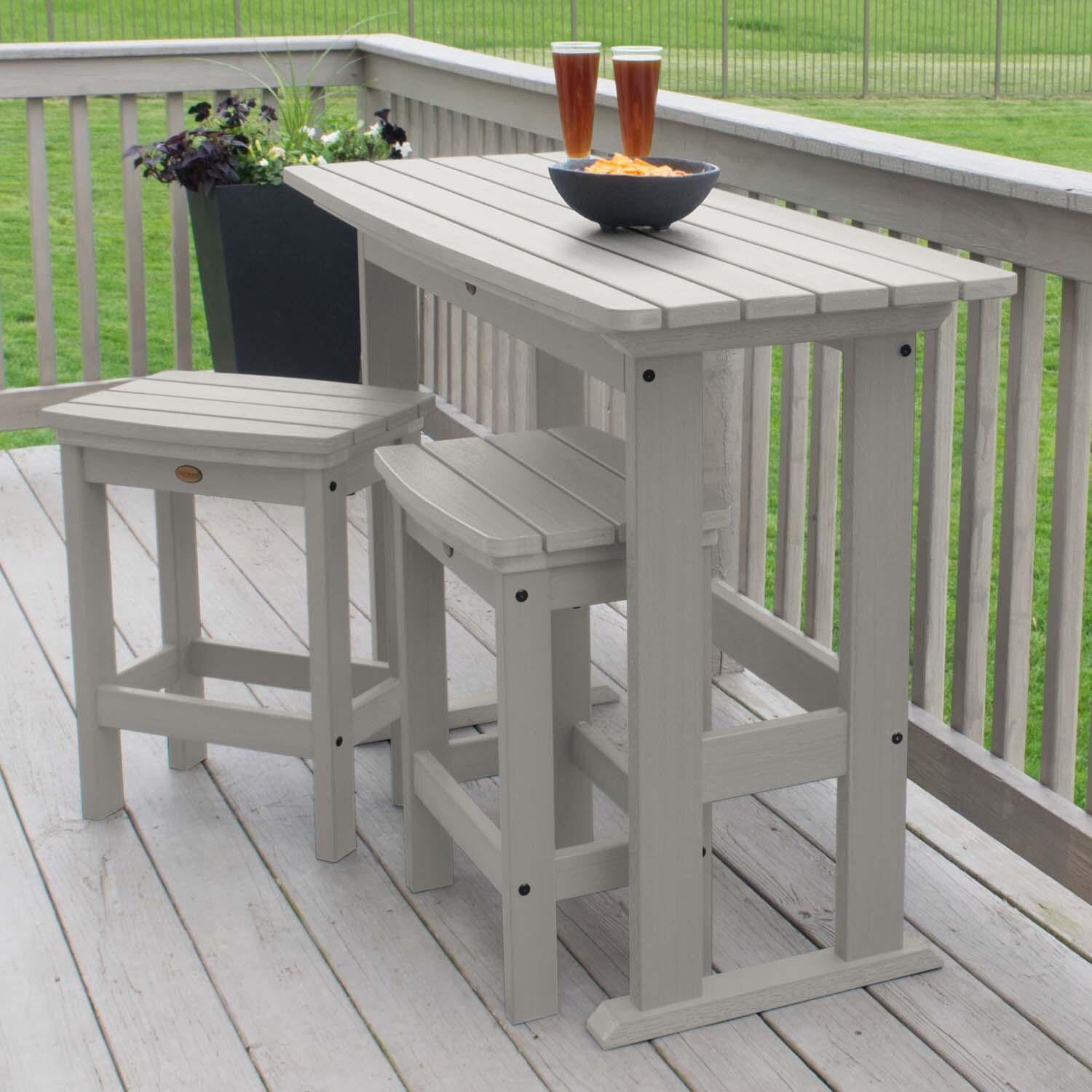 Hart Lane 3 Pc Recycled Plastic Counter Height Dining Set in Harbor Gray By Lakeview - Lifestyle thumbnail