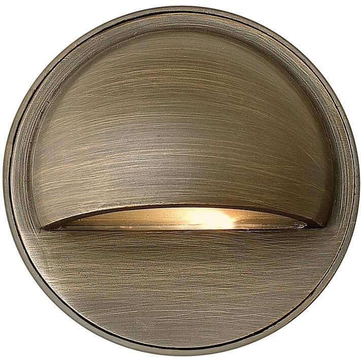 Hinkley Lighting Hardy Island 3.5-Inch Round Eyebrow Outdoor LED Deck Light - Matte Bronze - 16801MZ-LL