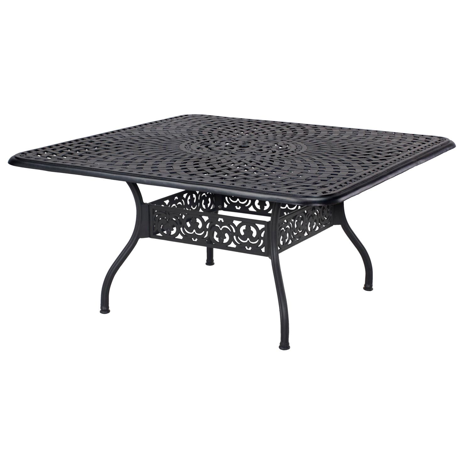 Darlee 201610-9PC-60W Mountain View Cast Aluminum 60 Inch Square Dining Table thumbnail