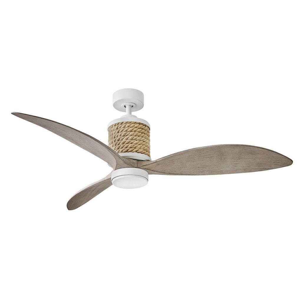 Hinkley Lighting 903160FMW-NDD Marin 60 Inch Indoor / Outdoor Ceiling Fan W/ LED Lighting - Matte White thumbnail