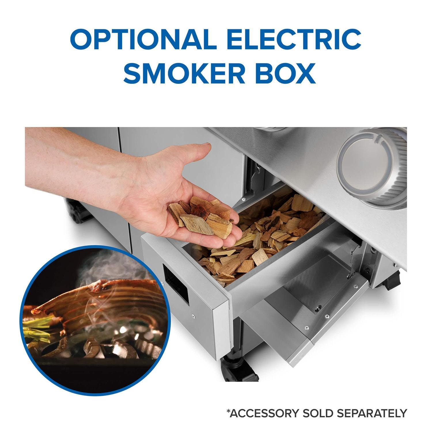 Napoleon PRO500VXRSIBPSS Prestige PRO 500 4 Burner Propane Grill w/ Smart Technology - Smoker Box - Detail thumbnail