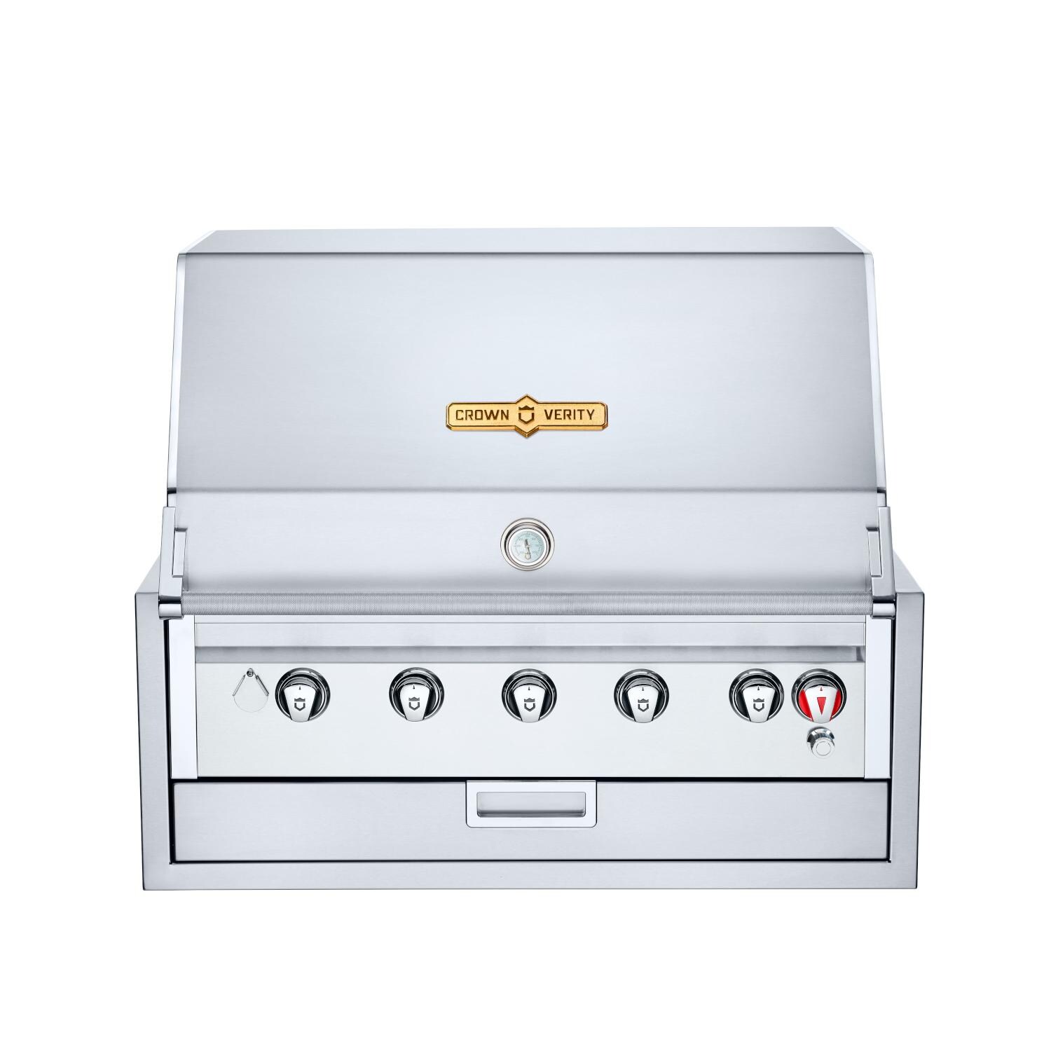 Crown Verity IBI36NG Infinite Series 36-Inch Built-In Natural Gas Grill - White Background thumbnail