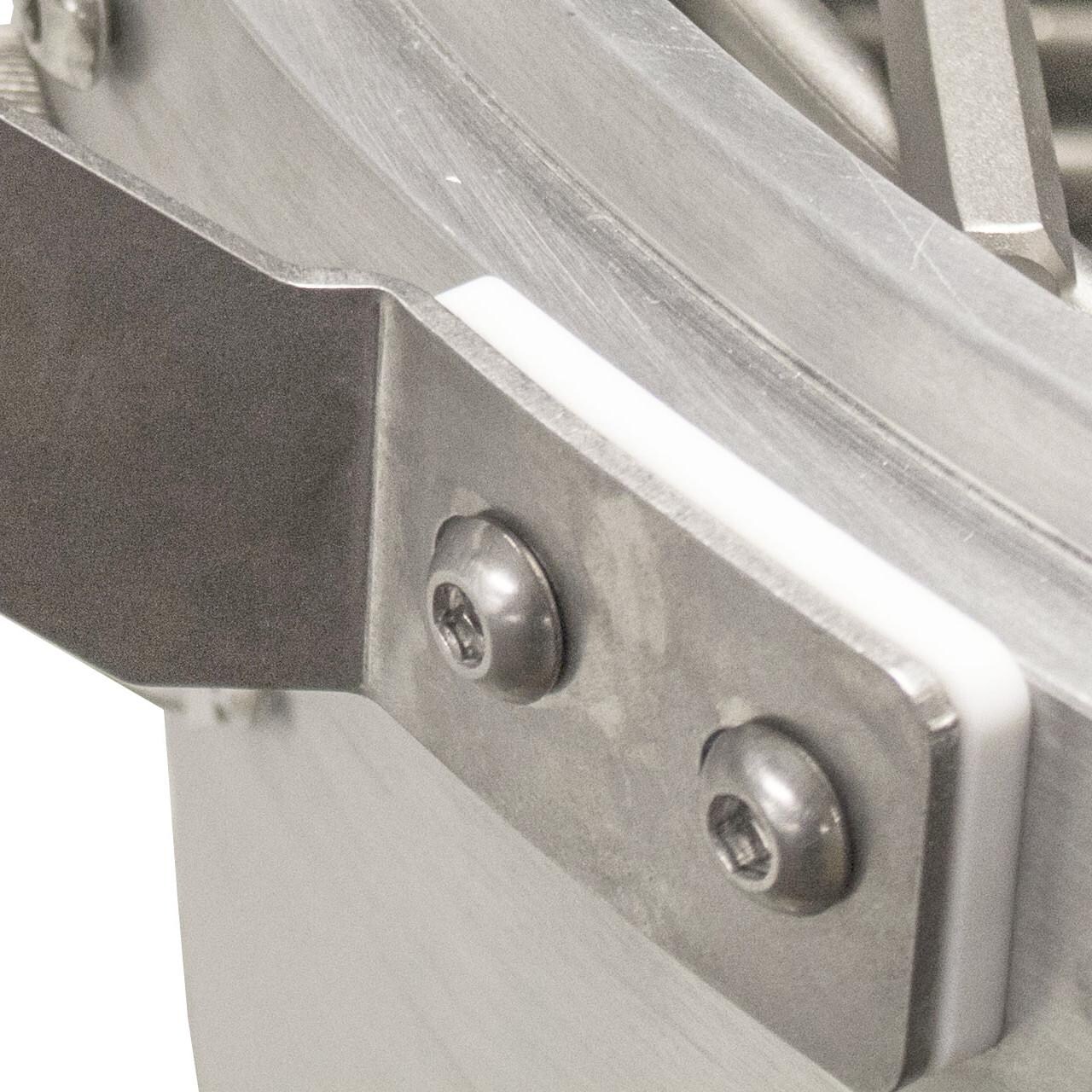 Blaze Stainless Steel Grill Handles Screws Close-Up thumbnail