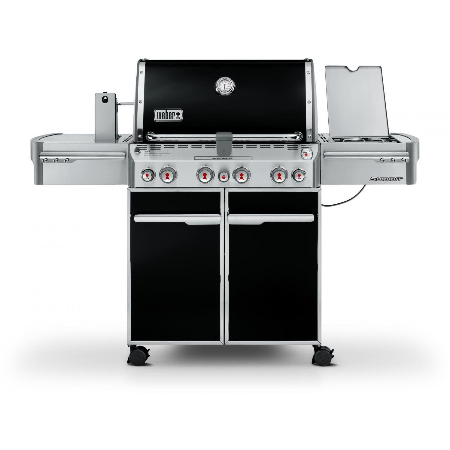 Weber Summit E-470 Propane Gas Grill With Rotisserie, Sear Burner & Side Burner - Black - 7171001