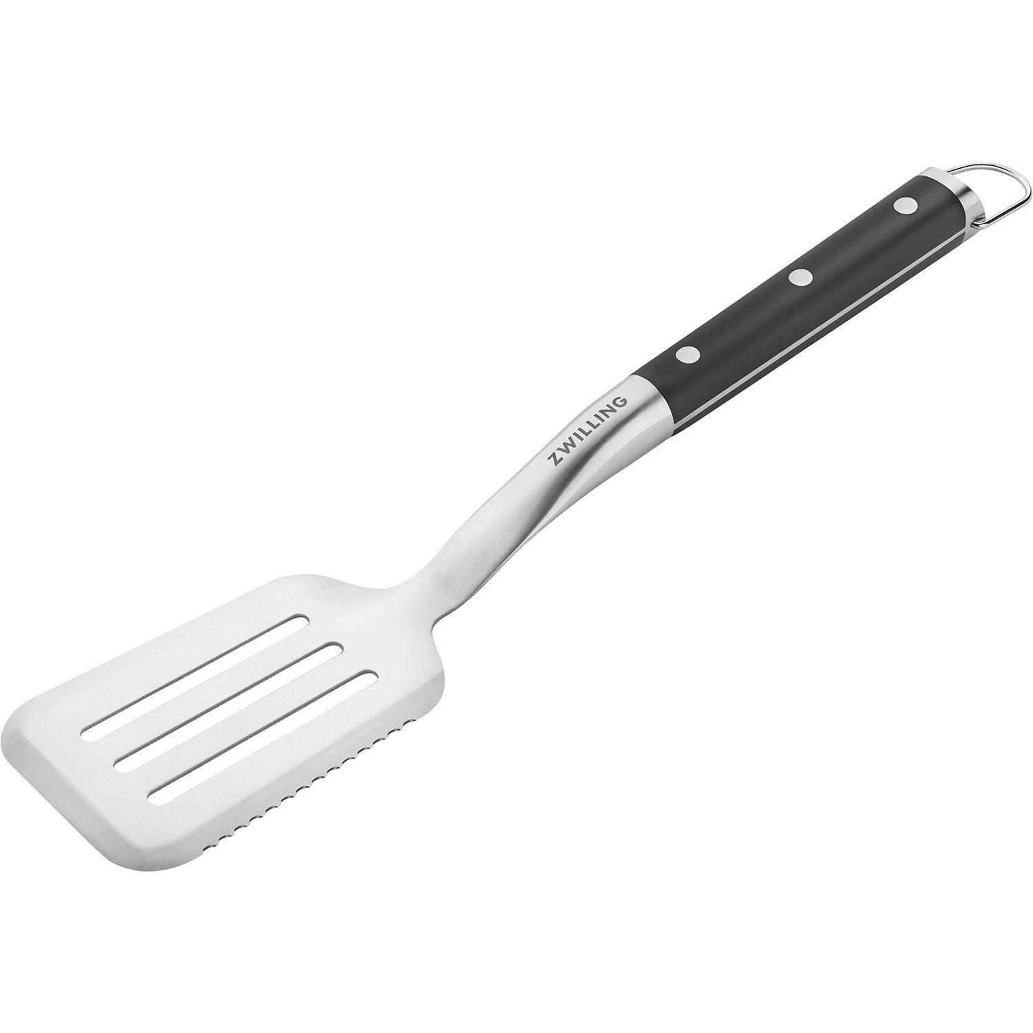 Zwilling Henckels Cutlery 1026269 BBQ+ 5 Pc Stainless Steel Grill Tool Set - Spatula - White Background thumbnail