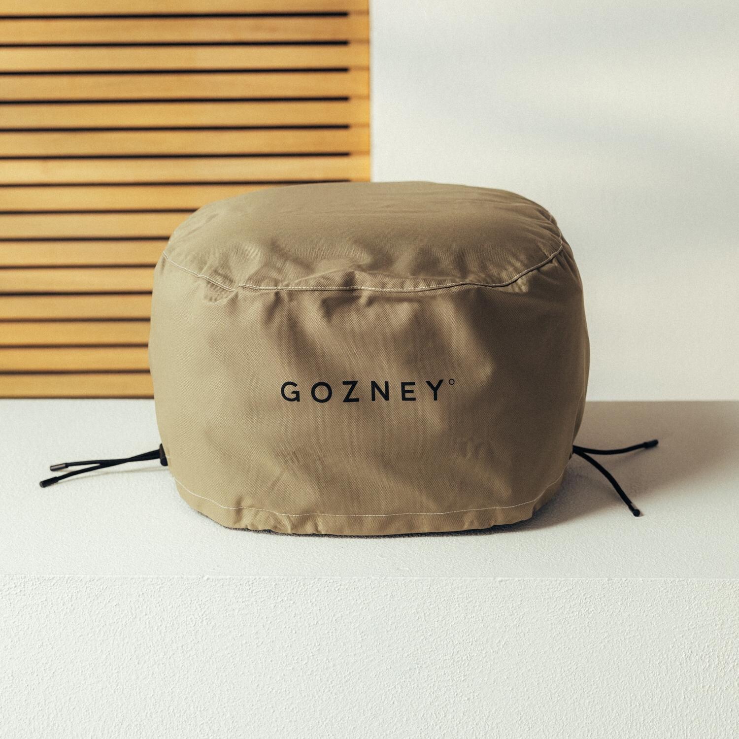 Gozney GAPOBUS1226 Black Arc Lite Propane Pizza Oven Bundle - Included AA2112 Arc Lite Cover - On Oven - Lifestyle thumbnail