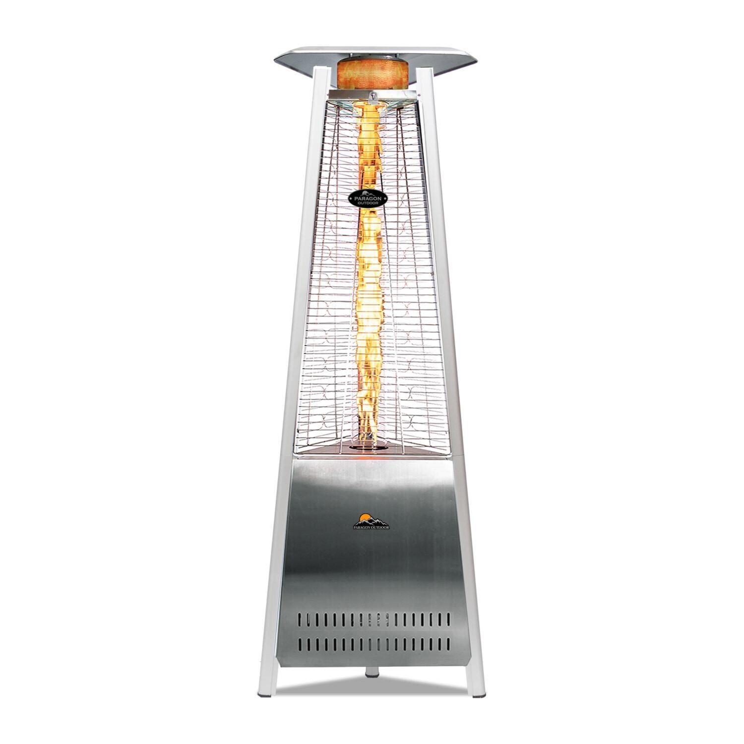 Paragon Outdoor Inferno 42,000 BTU Propane Gas Flame Tower Heater - Stainless Steel - OH-SS42-6M