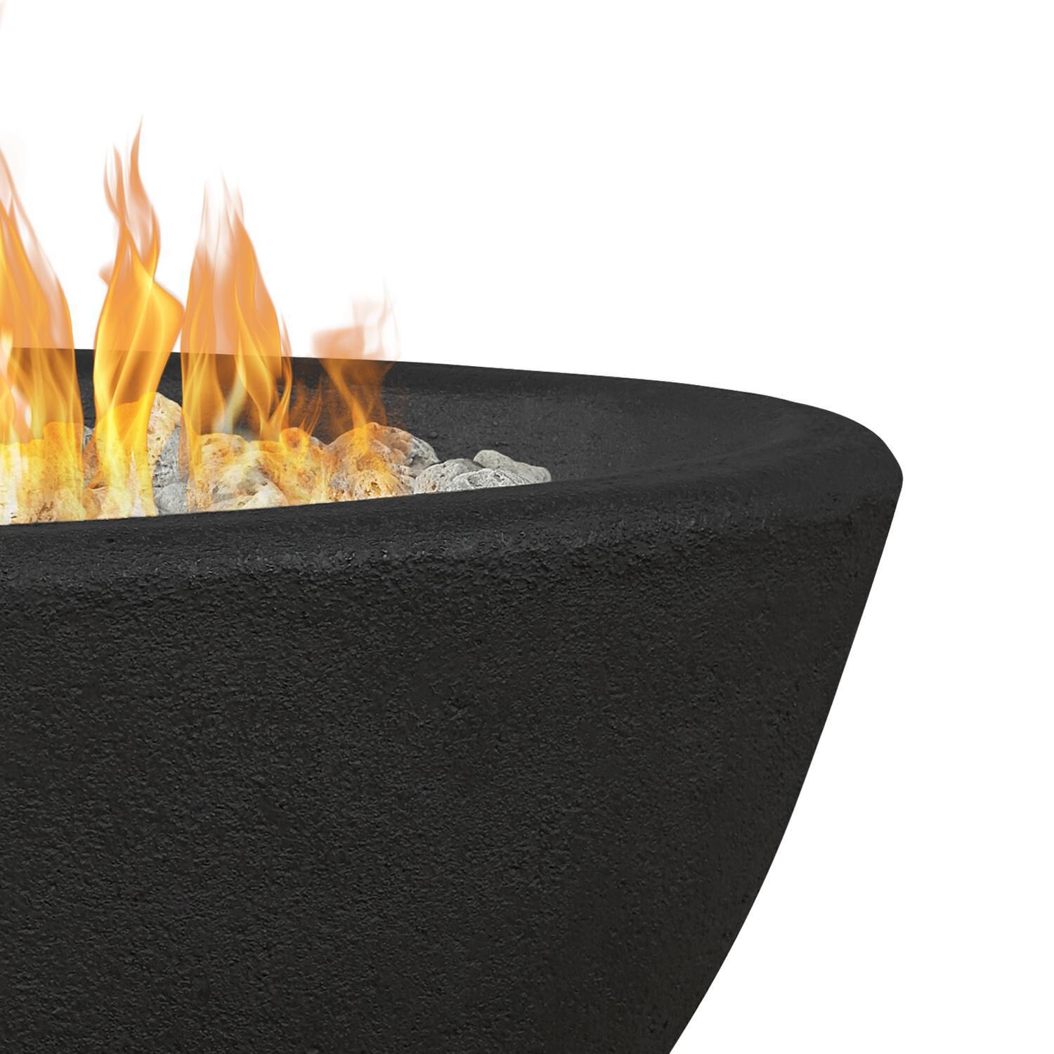 Lakeview Outdoor Designs SC-590NG-SHL Creekwood 48-Inch Oval Natural Gas Fire Bowl - Detail