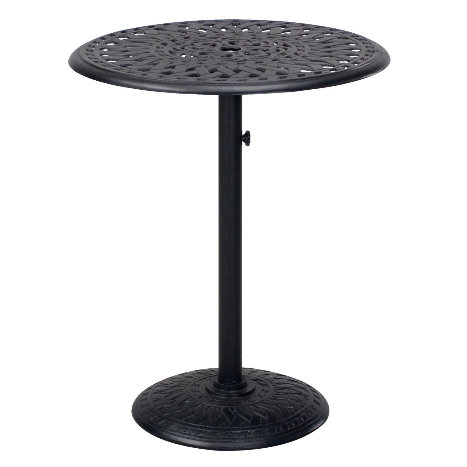 Darlee 201610-3PC-60CJ Mountain View Cast Aluminum 30 Inch Round Counter Height Bar Table thumbnail