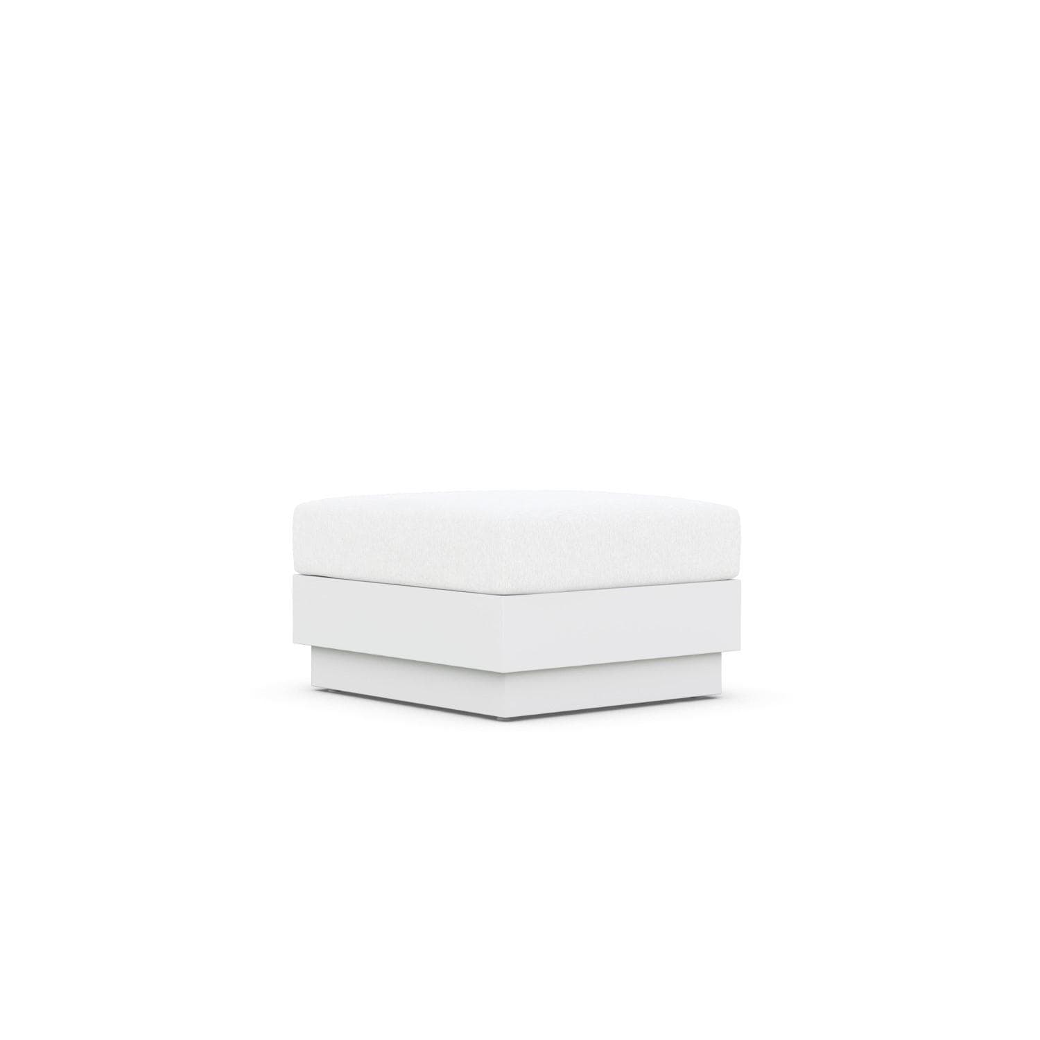 Azzurro Living POR-R01OT-CU Porto Woven Rope Ottoman in Pearl Gray/Cloud - Back - White Background thumbnail