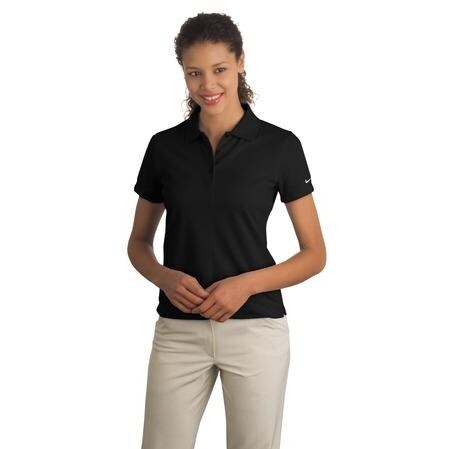 Nike Golf Ladies Dri-Fit Pique II Polo Shirt - Black