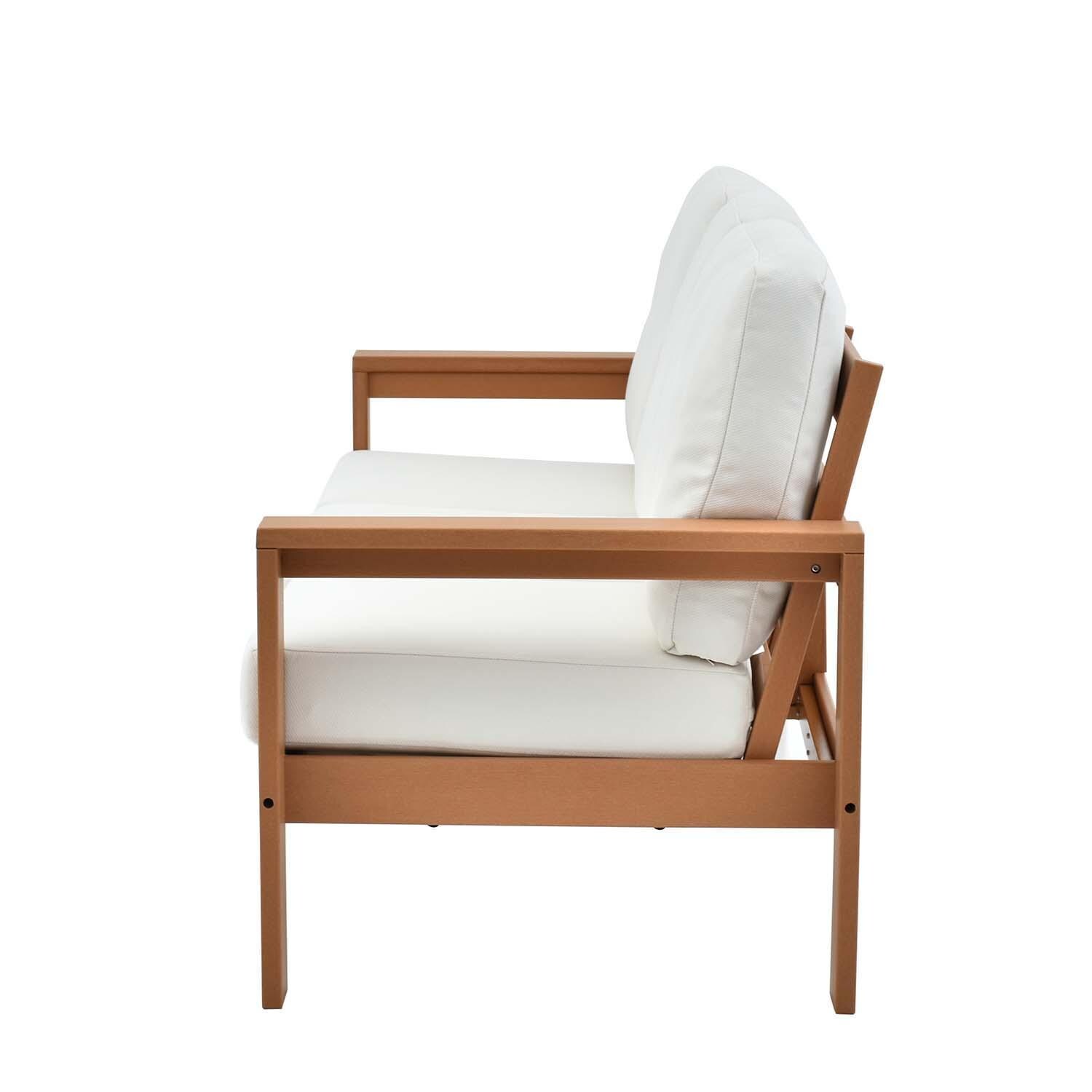 Corbin Bay 5 Pc Set Polyresin Seating Set By Lakeview Outdoor Designs - Sofa Side View - Detail thumbnail