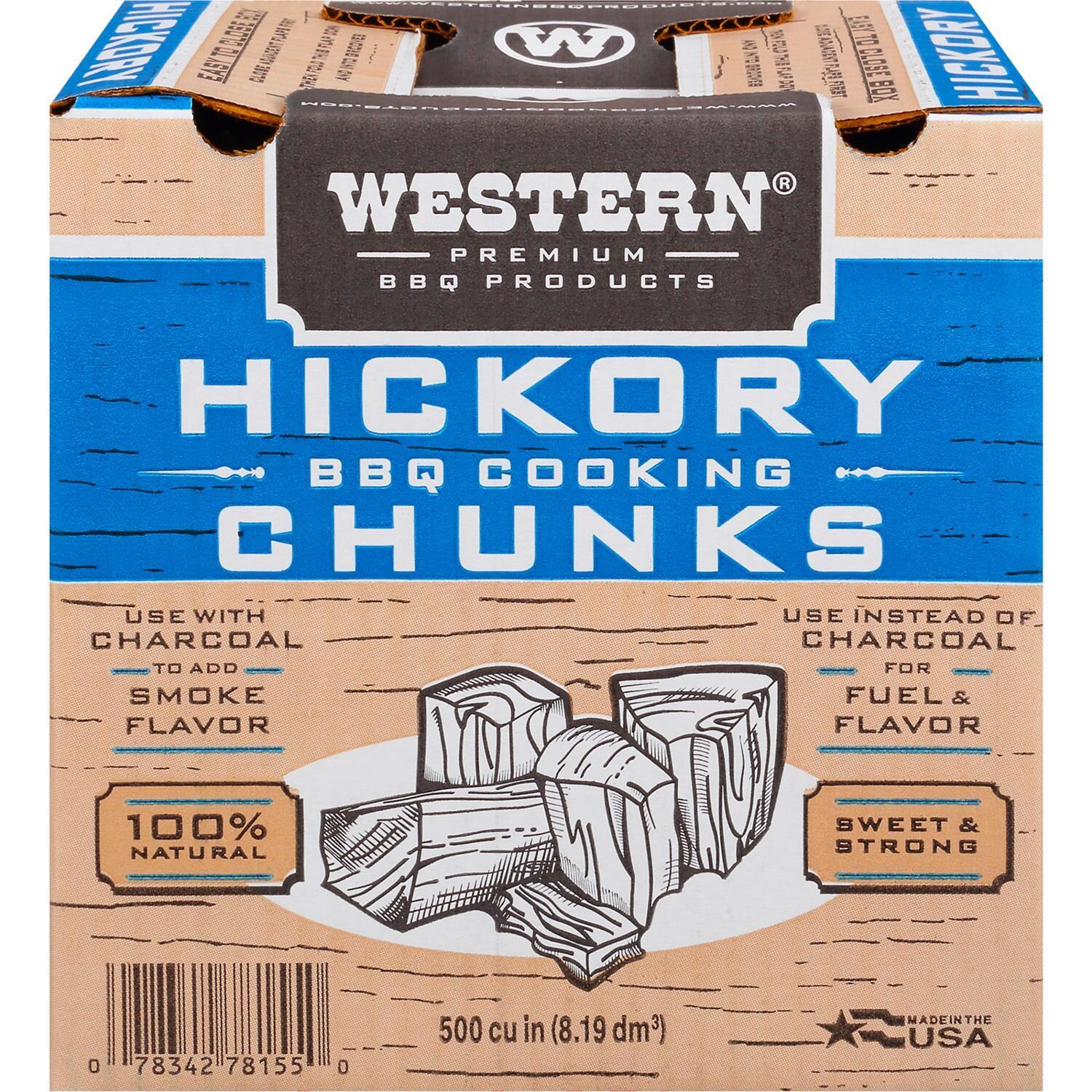 Western 500 Cu In Hickory Chunks