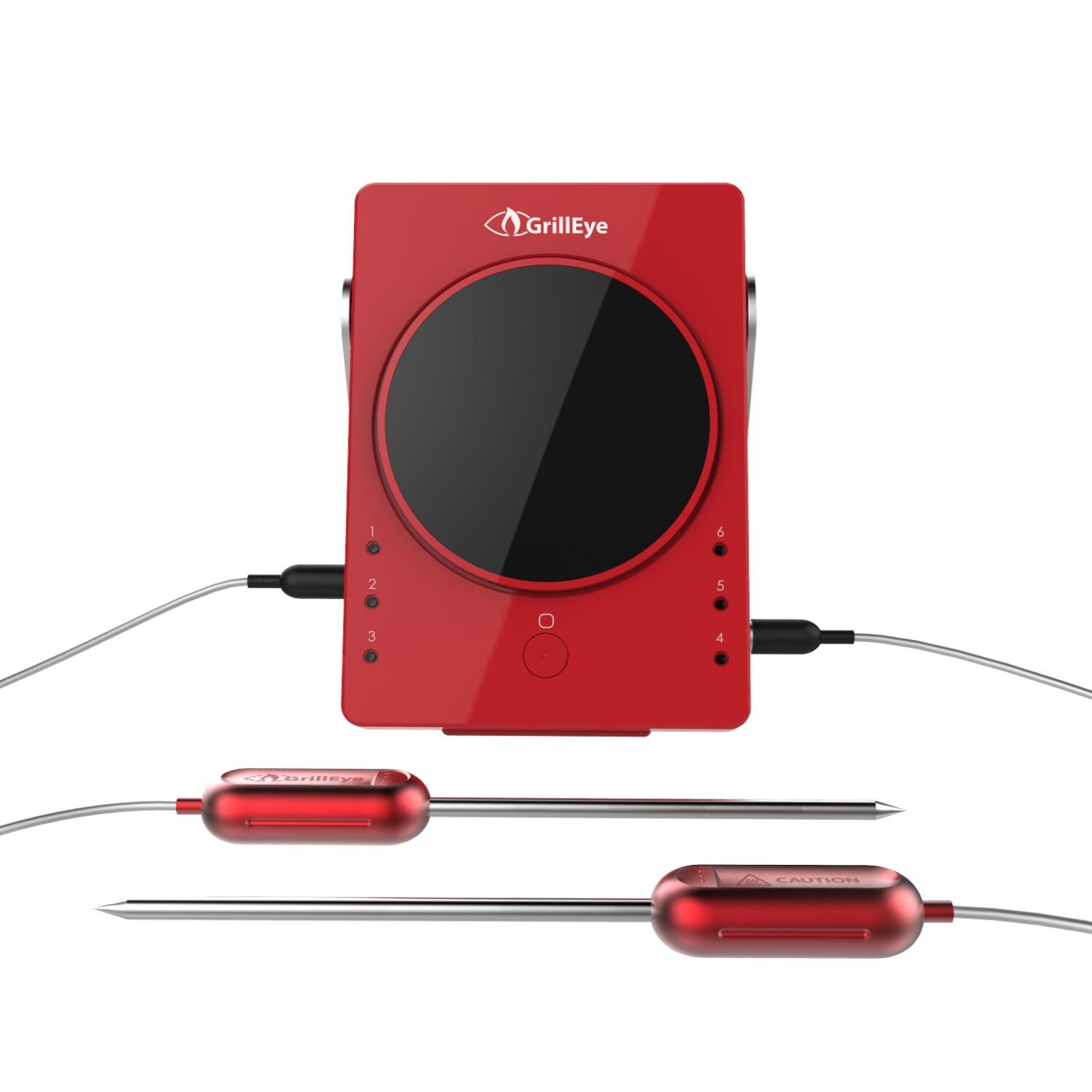 GrillEye Smart Bluetooth Grilling & Smoking Thermometer w/ 2 Probes