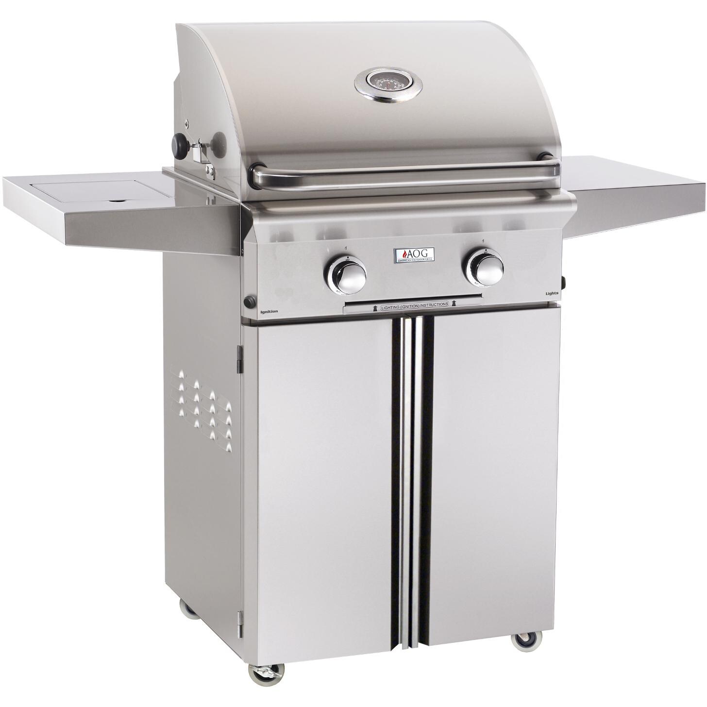 American Outdoor Grill L-Series 24-Inch 2-Burner Freestanding Natural Gas Grill - 24NCL-00SP thumbnail