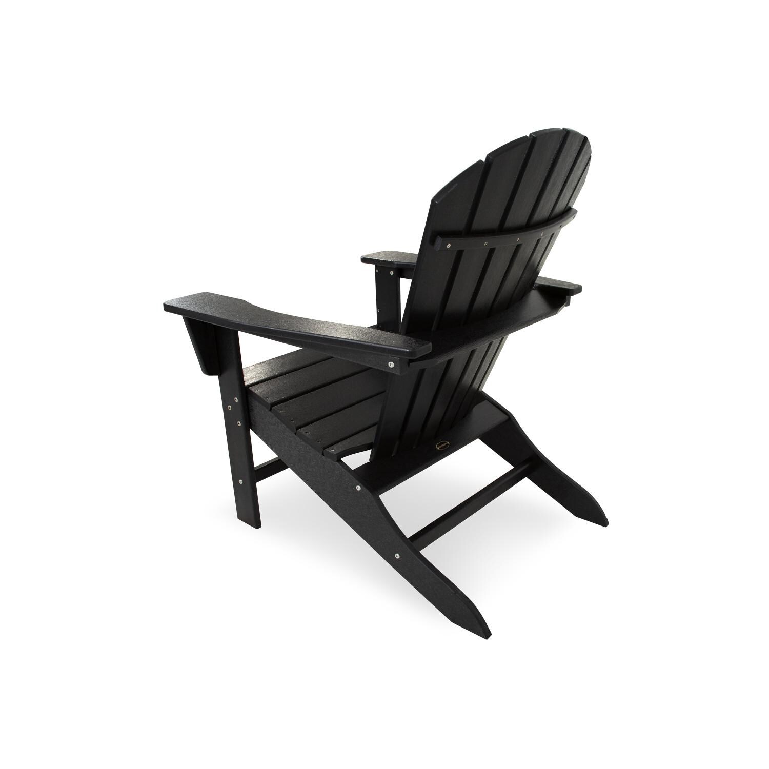 POLYWOOD SBA15BL South Beach Adirondack Chair - Back View thumbnail
