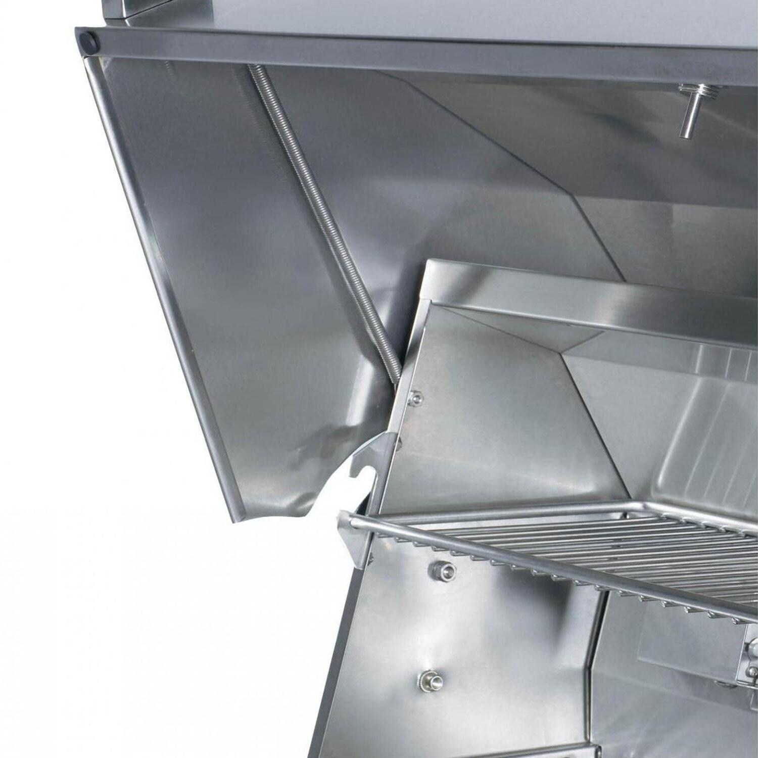 Lynx Sedona 42 Inch Propane Grill On Cart w/ Three SS Tube Burners - Spring Assist Hood System - Detail thumbnail