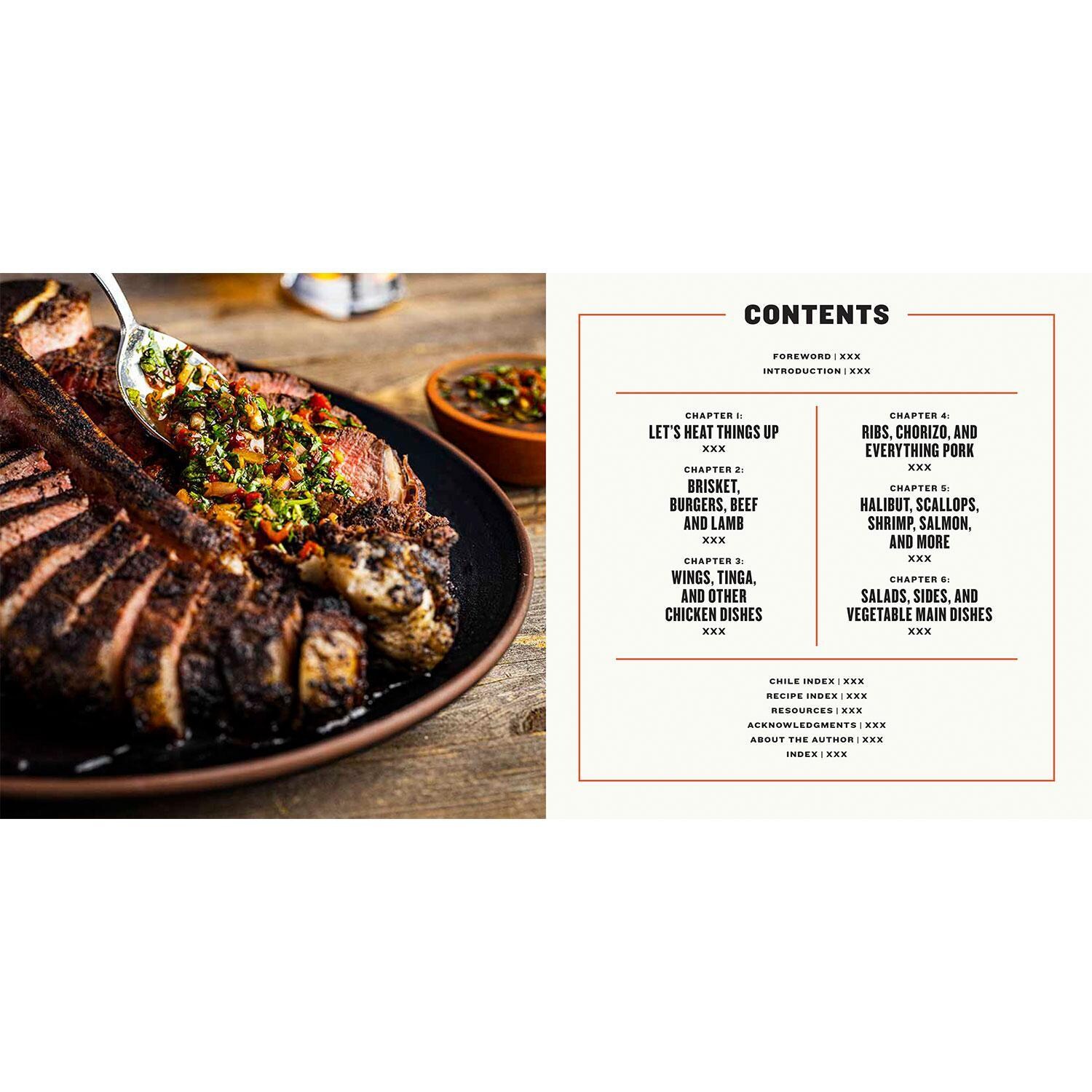 Quarto Chiles and Smoke Cookbook Contents - Detail thumbnail