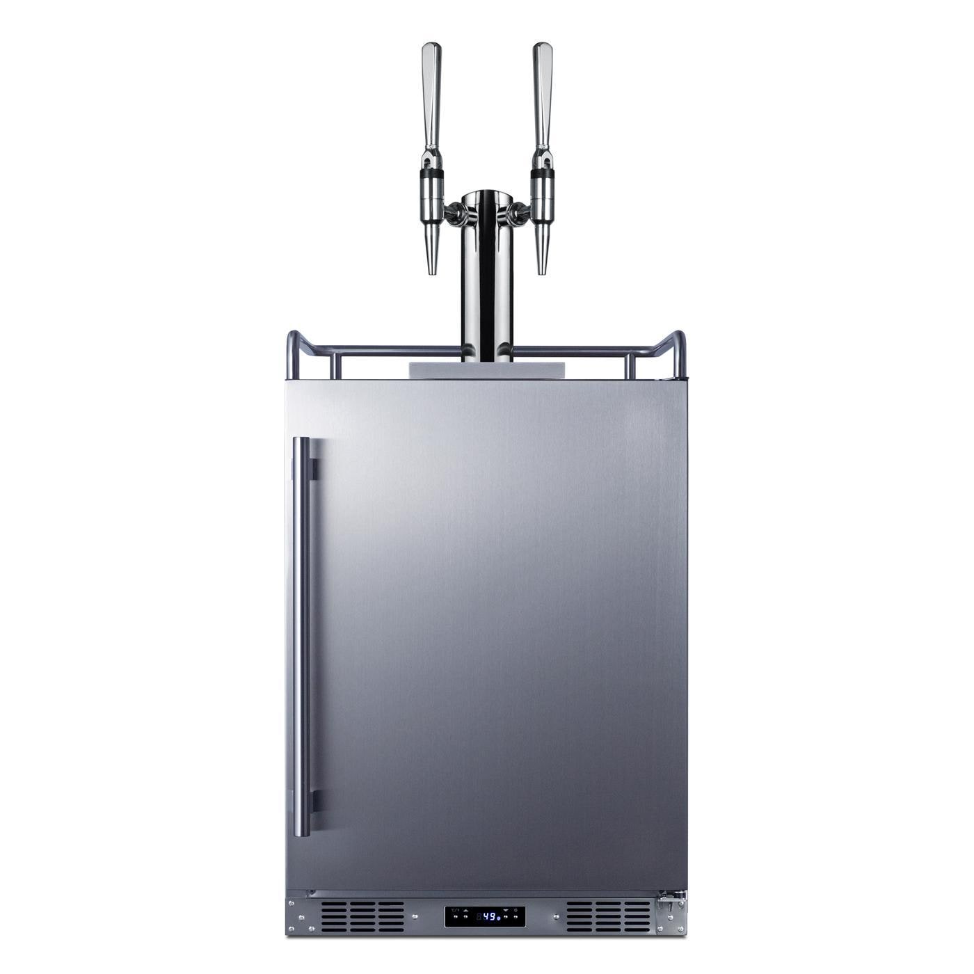 Summit SBC682NCFTWIN Commercial Outdoor Rated Double Tap Nitro Infused Coffee Dispenser / Kegerator thumbnail