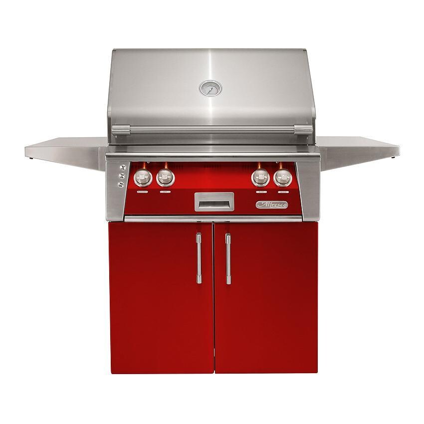 Alfresco Grills ALXE-30SZC-LP-S3002 Alfresco ALXE 30-Inch Propane Grill With Sear Zone And Rotisserie in Carmine Red thumbnail