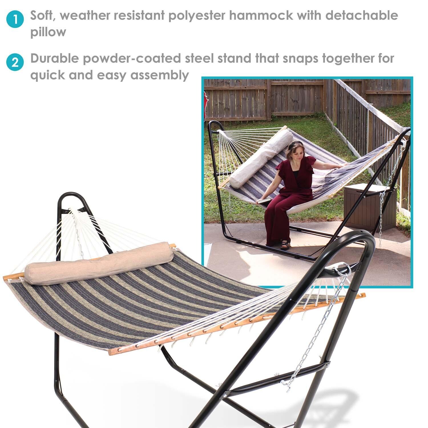 Quilted Hammock w/ Universal Stand By Ultimate Patio - Detail thumbnail