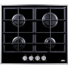 Summit 24-Inch 4-Burner Gas Cooktop - Glass - GC424BGL image