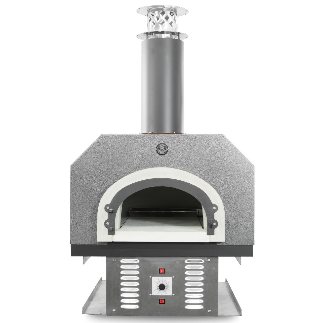 Chicago Brick Oven CBO-750 Built-In Countertop Hybrid Residential Outdoor Pizza Oven - Propane - Silver - CBO-O-CT-750-HYB-LP-SV-R-3K