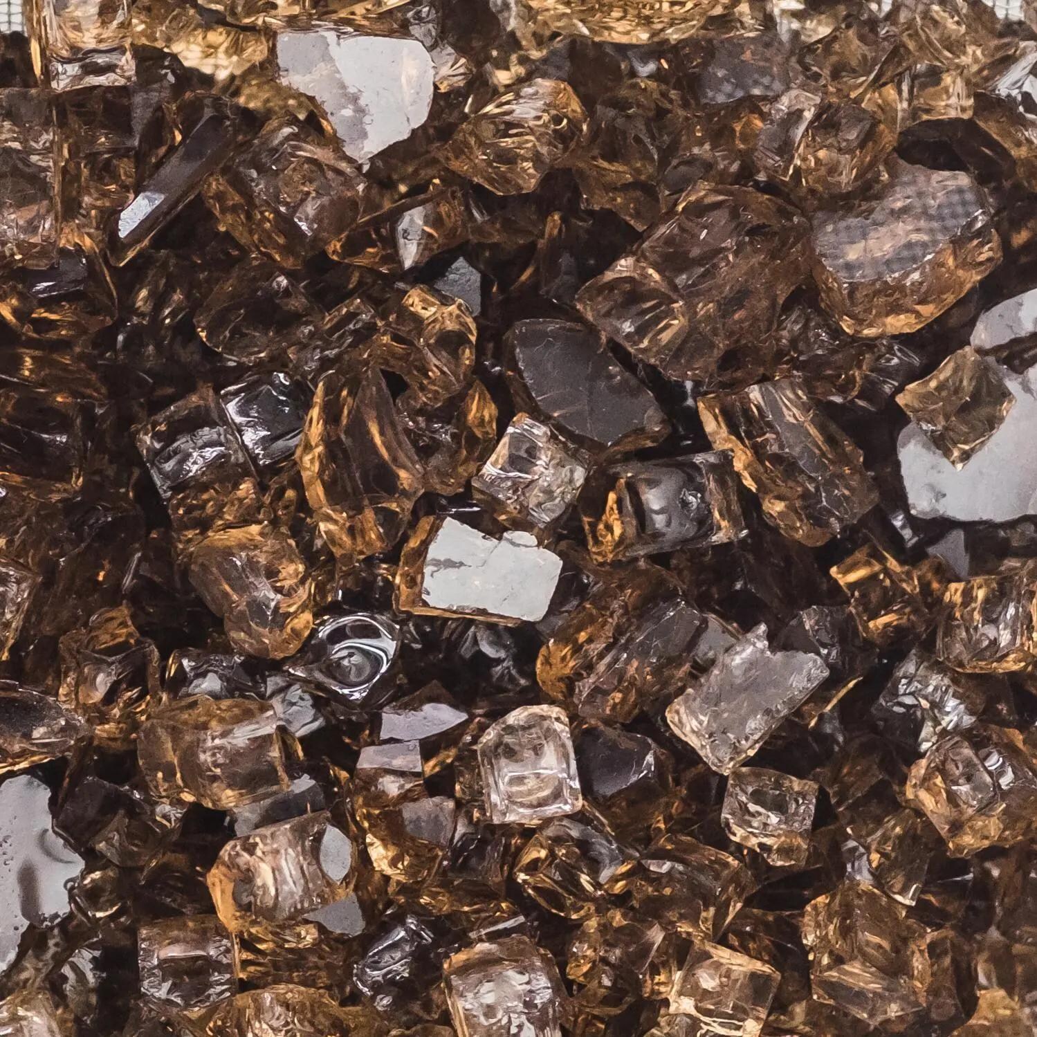 BBQGuys Signature 1/2-Inch Roman Copper Fire Glass - 70 Pounds