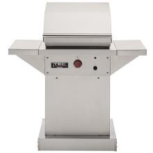 TEC Patio FR 26-Inch Infrared Natural Gas Grill On Stainless Pedestal W/ Red Knobs image