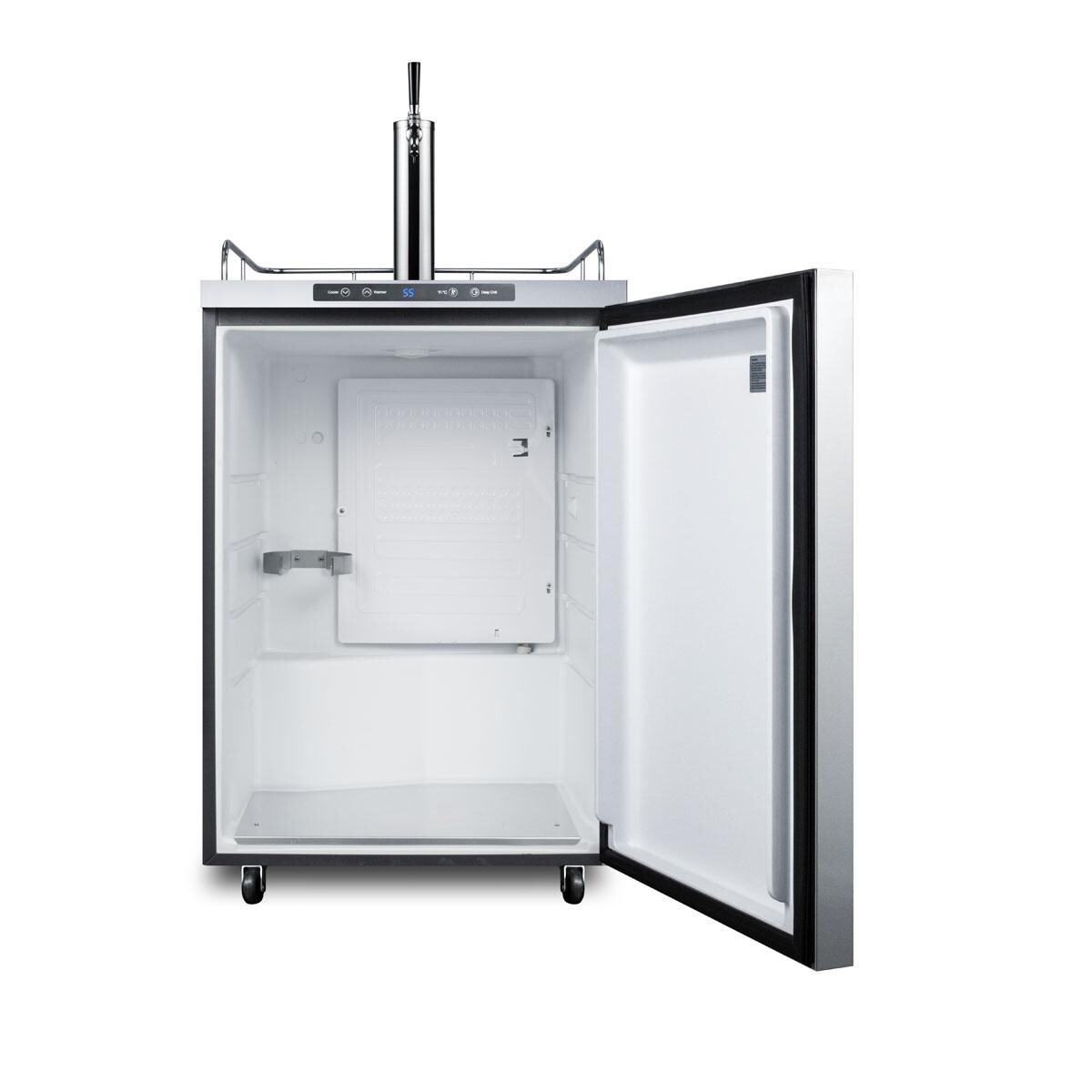Summit SBC635MOSHH 24-Inch 5.6 Cu. Ft. Outdoor Rated Single Tap Beer Dispenser / Kegerator- Stainless Steel - Interior View thumbnail