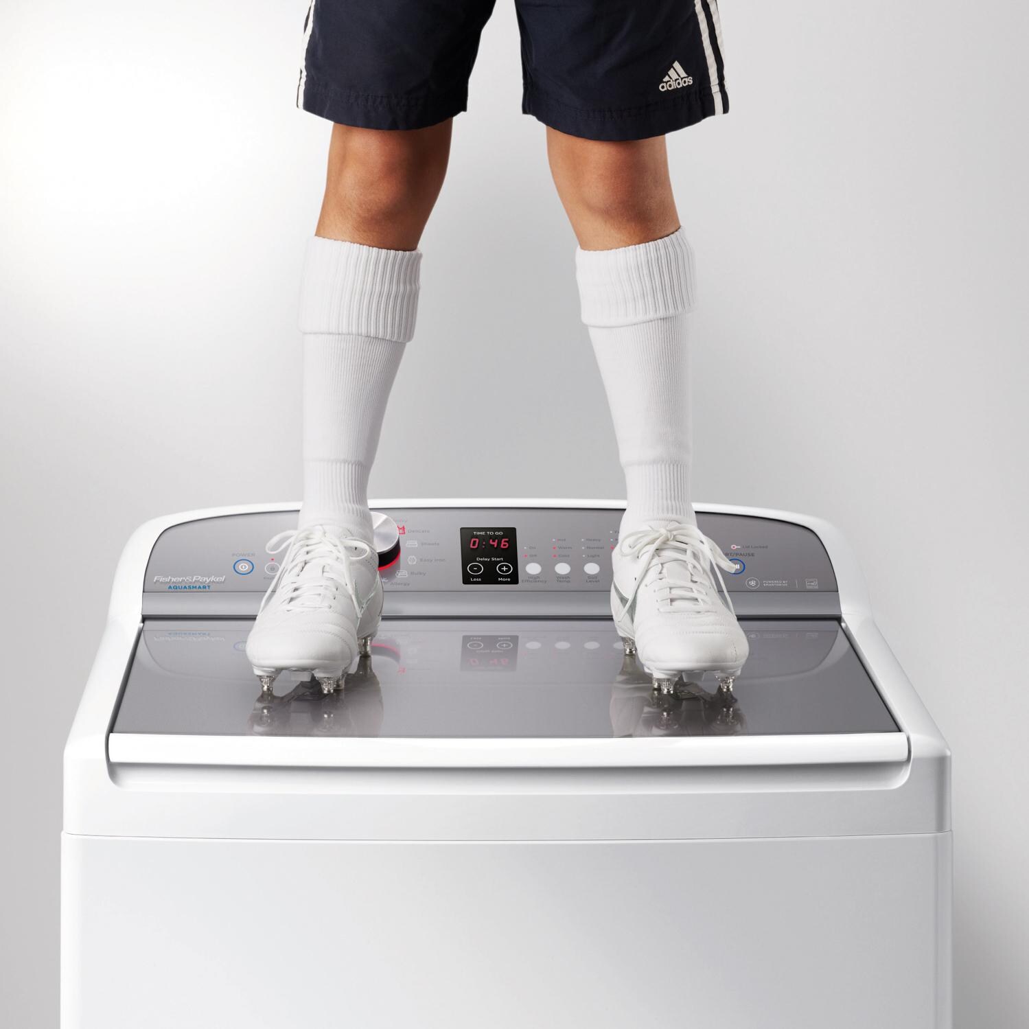 Fisher Paykel 4.0 Cu. Ft. AquaSmart 12 Cycle Top Load Washer W/ Glass Lid - White - WL4027P1 - Strong Lid thumbnail