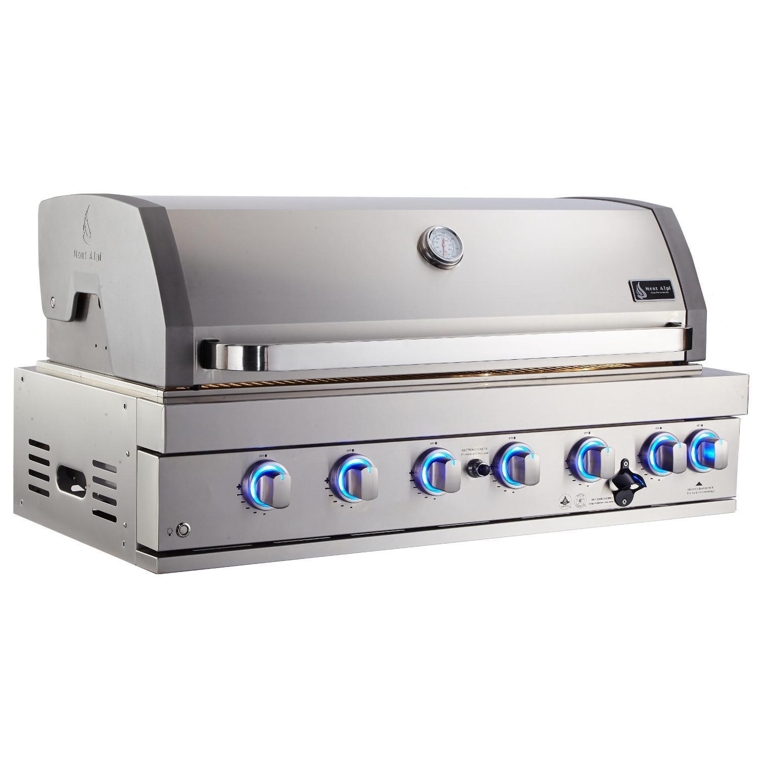 Mont Alpi - MABi805 - 44-Inch Built-In Gas Grill - Angled Right - White Background thumbnail