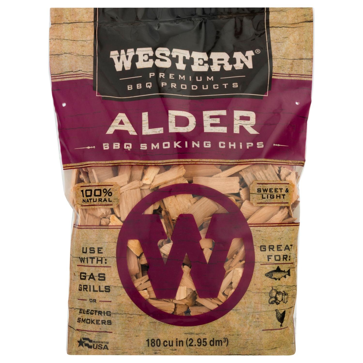 Western Alder BBQ Smoking Chips (180 Cu. In.)