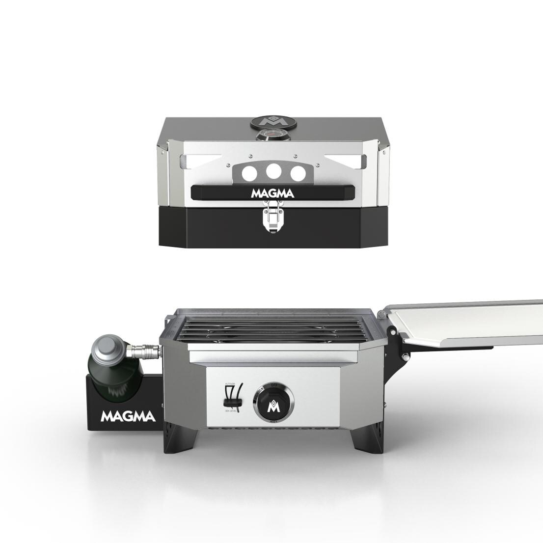 Magma Crossover Single Burner Firebox Outdoor Cooker With Pizza Oven Topper thumbnail