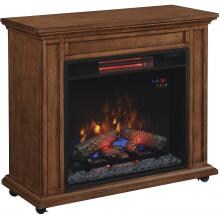 ClassicFlame 33-Inch Portable Infrared Fireplace - Premium Oak - 23IRM1500-O107