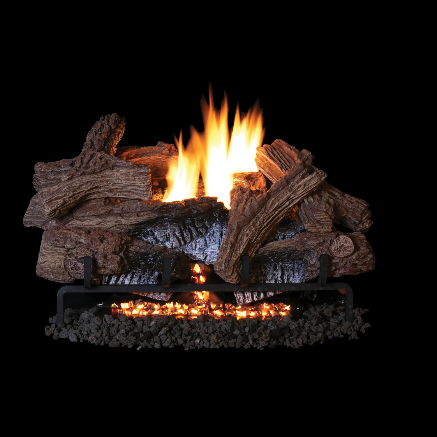 Superior Fireplaces Wild Timber Gas Log Set With Vent-Free Triple Flame Burner thumbnail