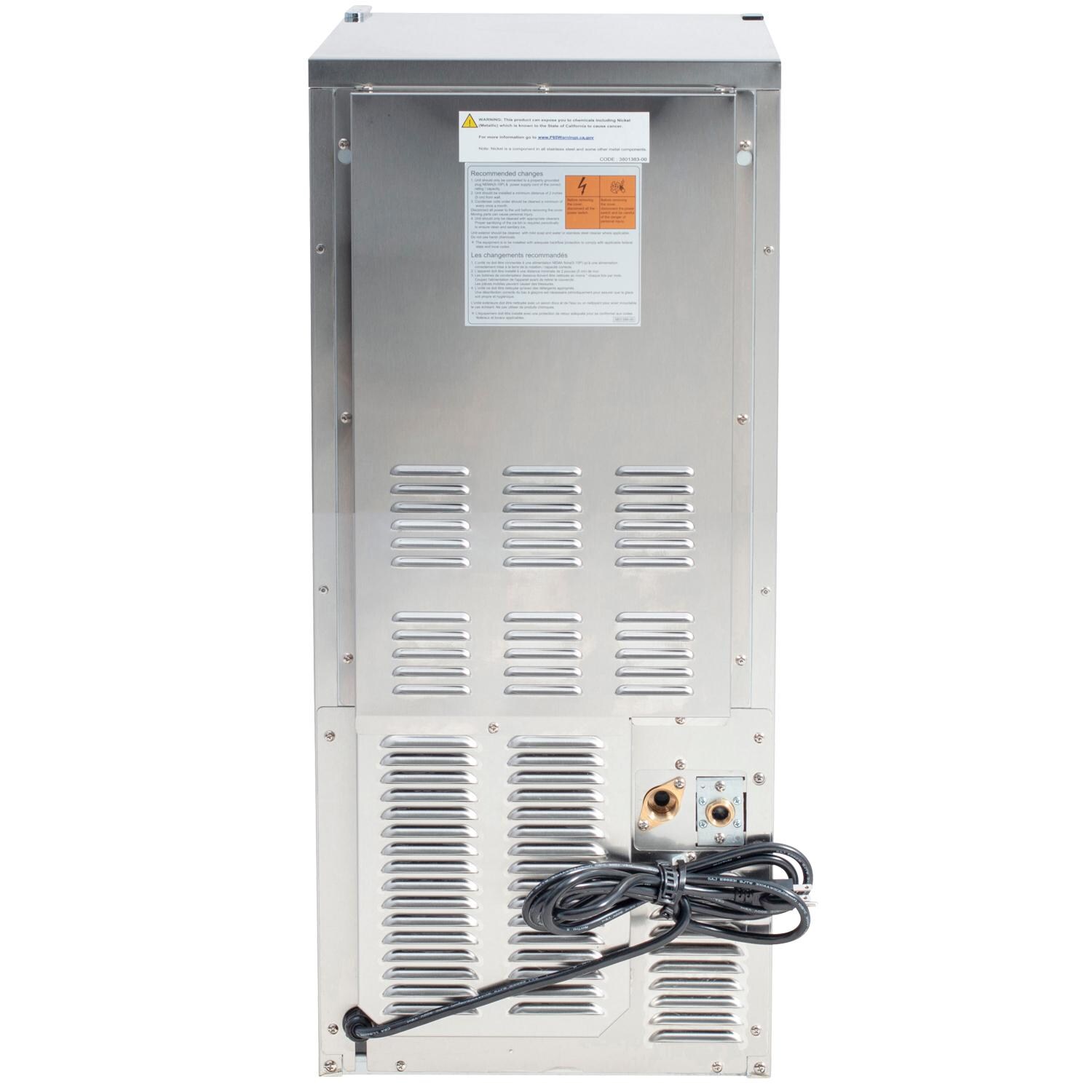 Bull 13200 60 Lb. 15-Inch Outdoor Rated Commercial Ice Maker - Back thumbnail