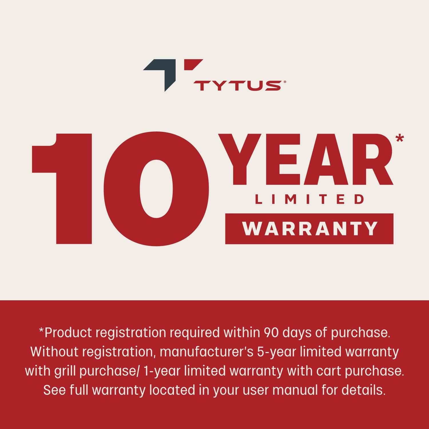TYTUS TDT-CRT-GPZA Emberwood Propane Pizza Oven and Prep Cart - Warranty - Detail thumbnail