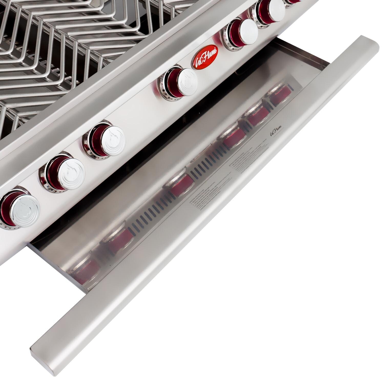 Cal Flame P5 5 Burner Built-In Propane Gas Grill - Drip Pan thumbnail