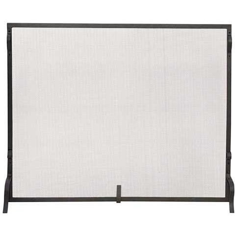 UniFlame 44-Inch Black Wrought Iron Sparkguard - S-1028 image