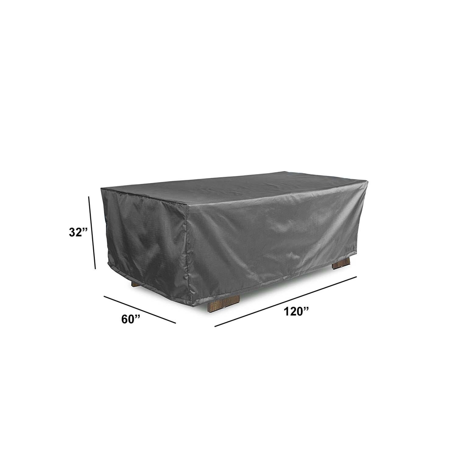Weather Resistant Cover For Large Rectangular Dining Set Up To 120 X 60 Inches by Lakeview Outdoor Designs