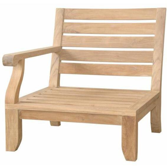 Anderson Teak Riviera Luxe Right End Teak Patio Sectional Chair